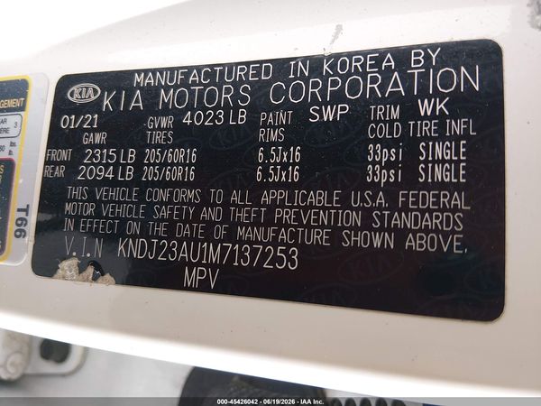 2021 KIA SOUL S