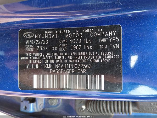 2023 HYUNDAI ELANTRA HYBRID LIMITED