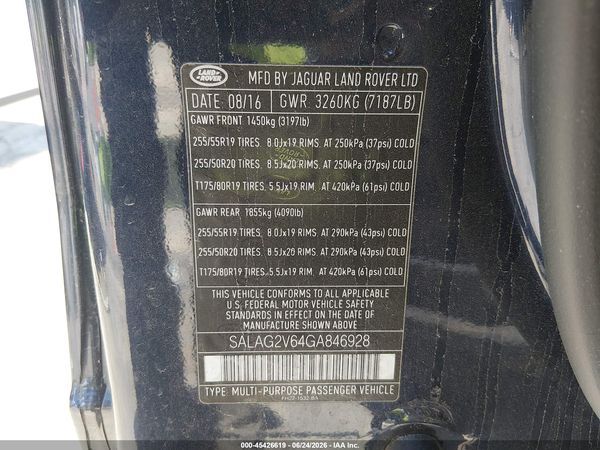 2016 LAND ROVER LR4 HSE