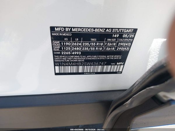 2025 MERCEDES-BENZ GLB 250 4MATIC