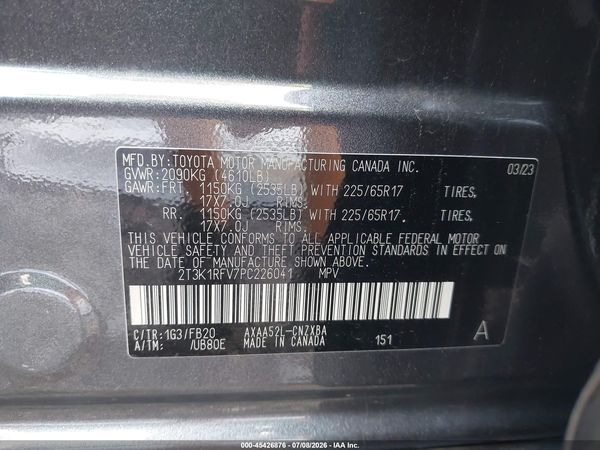 2023 TOYOTA RAV4 LE