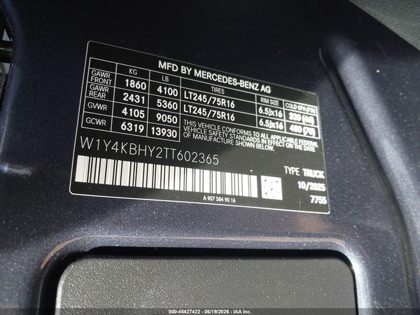2026 MERCEDES-BENZ SPRINTER 2500