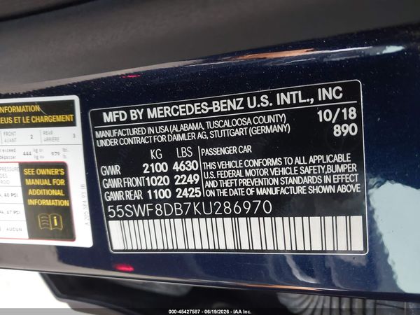 2019 MERCEDES-BENZ C 300 C300