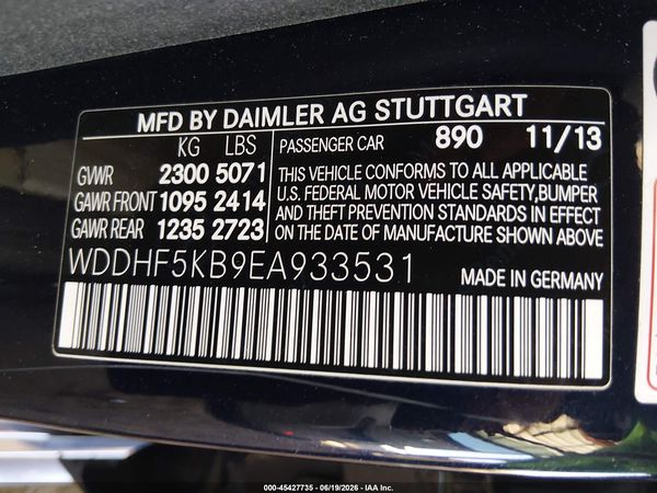 2014 MERCEDES-BENZ E 350 E350
