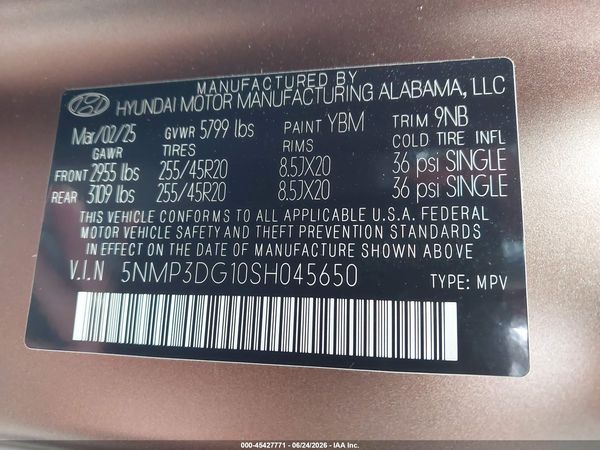 2025 HYUNDAI SANTA FE HYBRID LIMITED