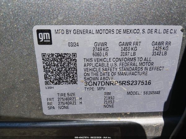 2024 CHEVROLET EQUINOX EV RS — I9