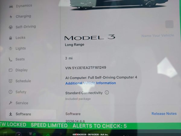 2026 TESLA MODEL 3