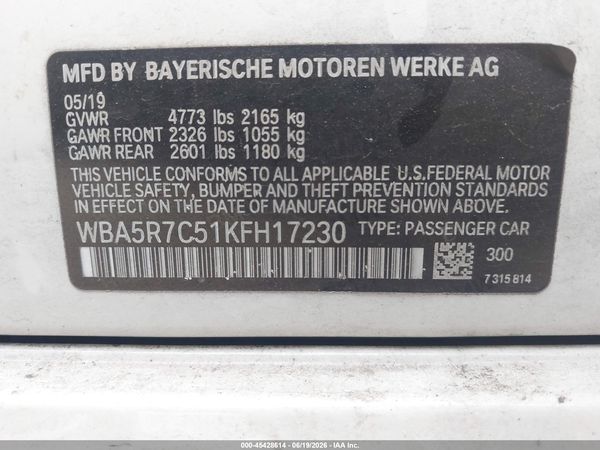 2019 BMW 330I XDRIVE