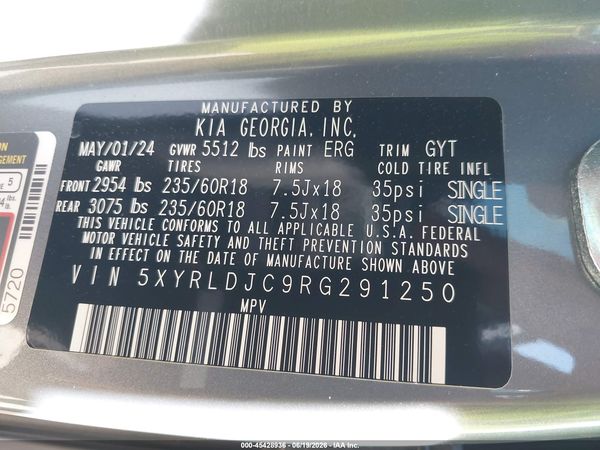 2024 KIA SORENTO S