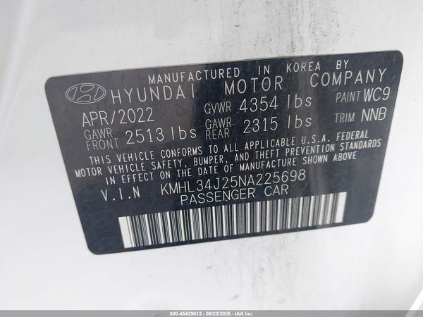 2022 HYUNDAI SONATA LIMITED