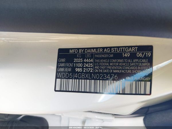 2020 MERCEDES-BENZ CLA 250 CLA250