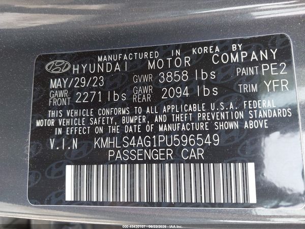 2023 HYUNDAI ELANTRA SEL