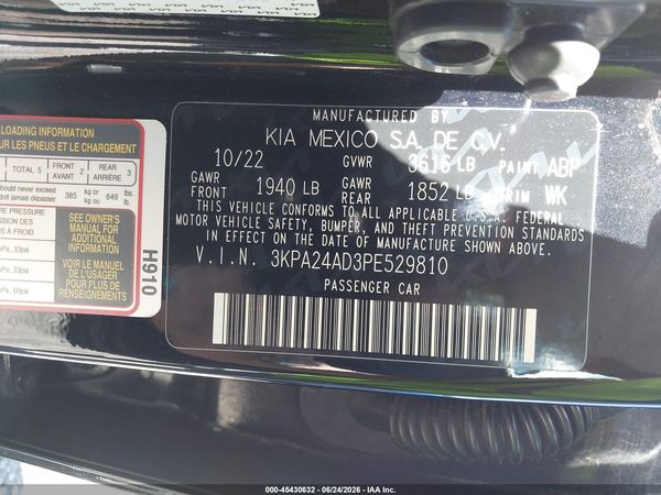 2023 KIA RIO S