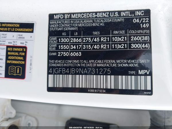 2022 MERCEDES-BENZ GLE 350 GLE350