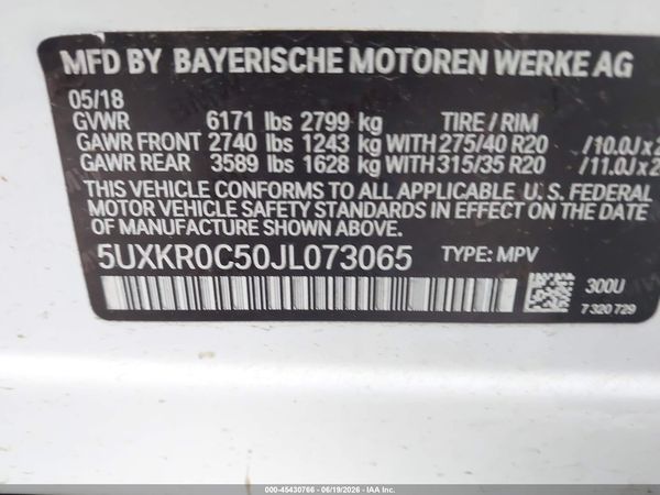 2018 BMW X5 XDRIVE35I