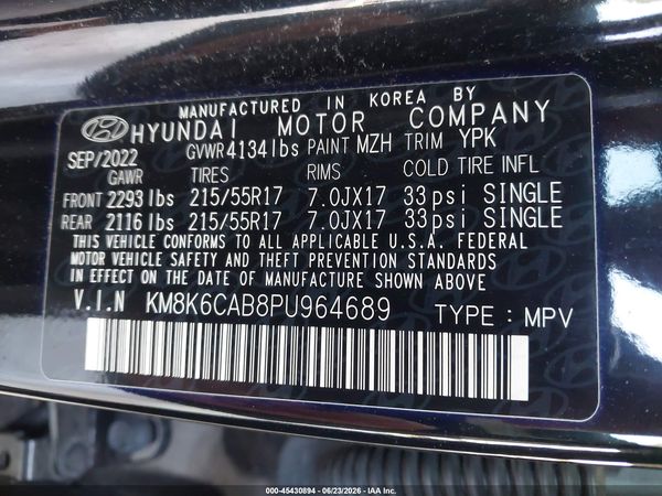 2023 HYUNDAI KONA SEL
