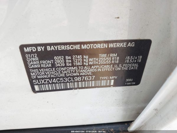 2012 BMW X5