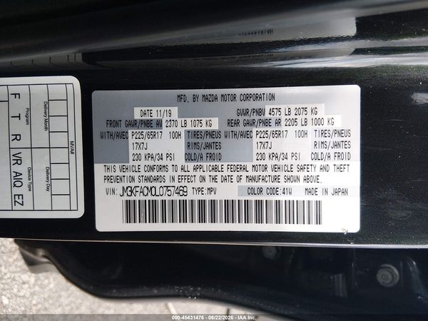 2020 MAZDA CX-5 TOURING