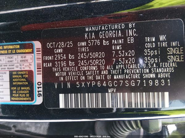 2025 KIA TELLURIDE S