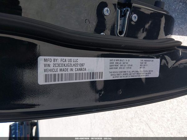 2020 DODGE CHARGER SXT AWD