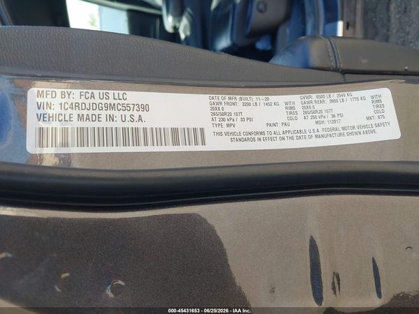 2021 DODGE DURANGO GT PLUS AWD