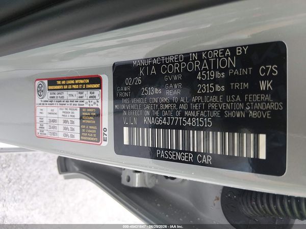 2026 KIA K5 GT-LINE AWD