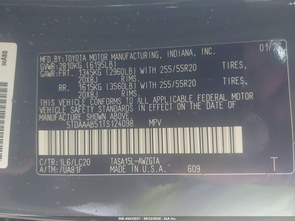 2026 TOYOTA GRAND HIGHLANDER LIMITED