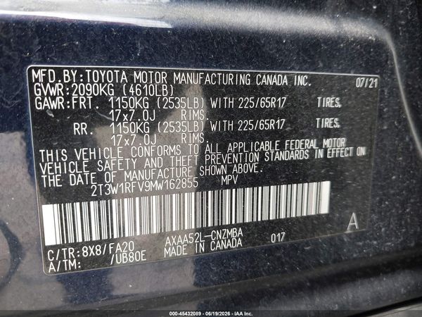 2021 TOYOTA RAV4 XLE
