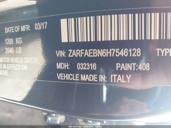 2017 ALFA ROMEO GIULIA RWD