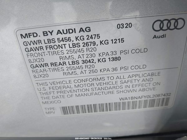 2020 AUDI Q5