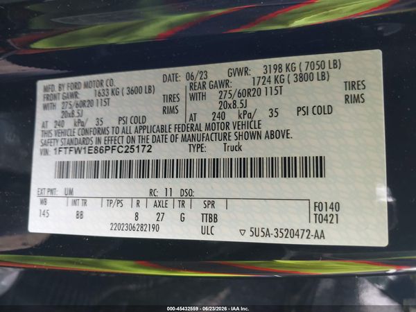 2023 FORD F-150 PLATINUM
