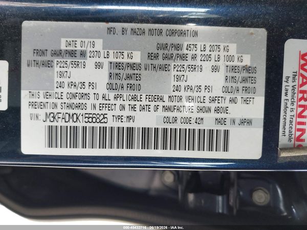 2019 MAZDA CX-5 GRAND TOURING