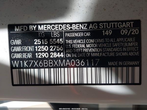 2021 MERCEDES-BENZ AMG GT 53 4-DOOR COUPE AMG GT53