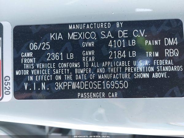 2025 KIA K4 GT-LINE
