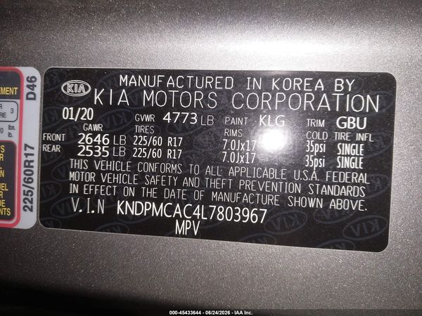 2020 KIA SPORTAGE LX