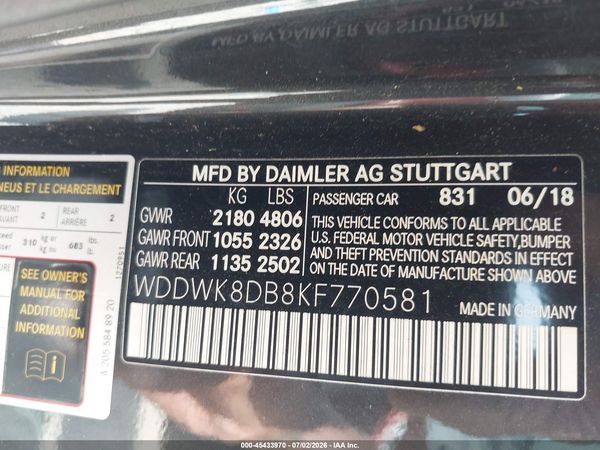 2019 MERCEDES-BENZ C 300 C300