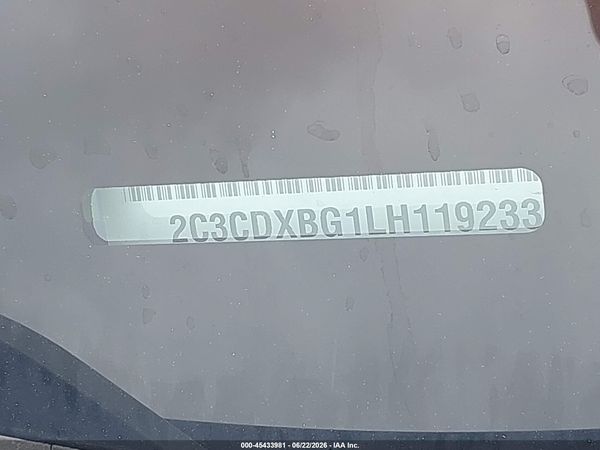 2020 DODGE CHARGER SXT RWD