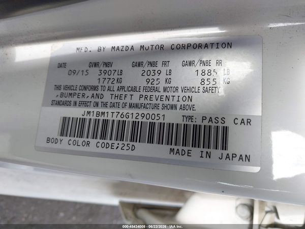 2016 MAZDA MAZDA3 I SPORT