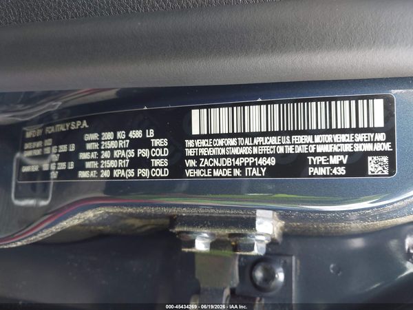 2023 JEEP RENEGADE LATITUDE 4X4