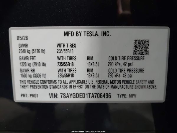 2026 TESLA MODEL Y