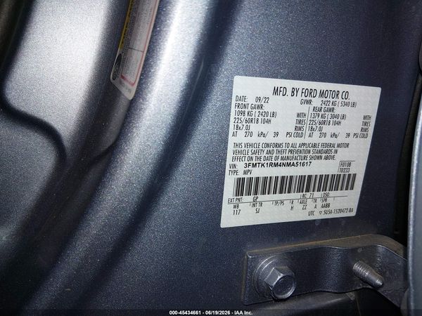 2022 FORD MUSTANG MACH-E SELECT