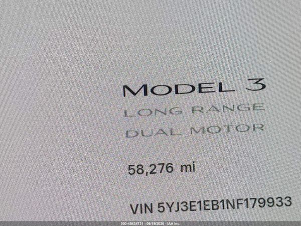 2022 TESLA MODEL 3