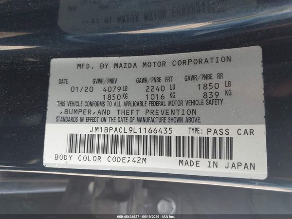 2020 MAZDA MAZDA3 SELECT PACKAGE