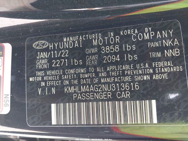 2022 HYUNDAI ELANTRA SEL