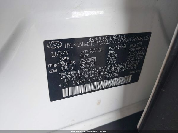 2020 HYUNDAI SANTA FE LIMITED