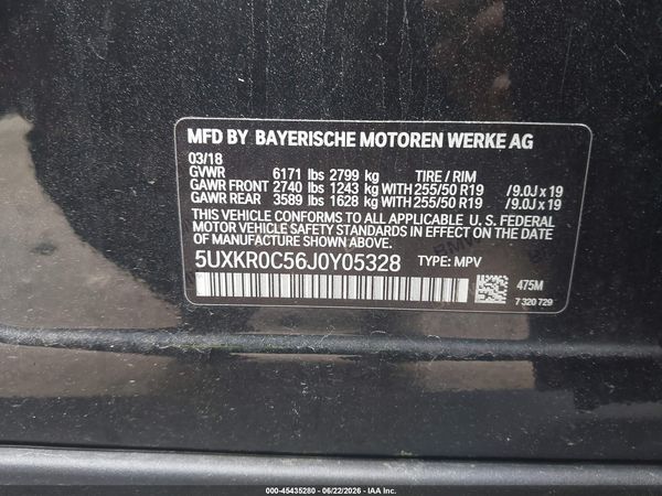 2018 BMW X5 XDRIVE35I
