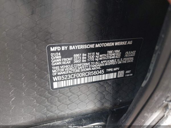 2024 BMW IX XDRIVE50 — I9