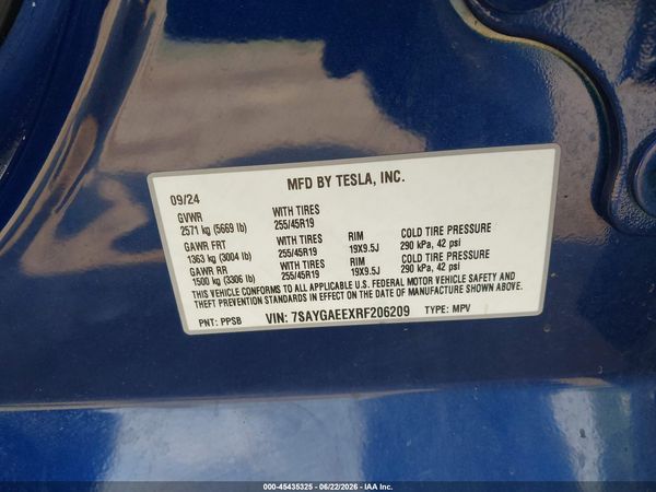 2024 TESLA MODEL Y