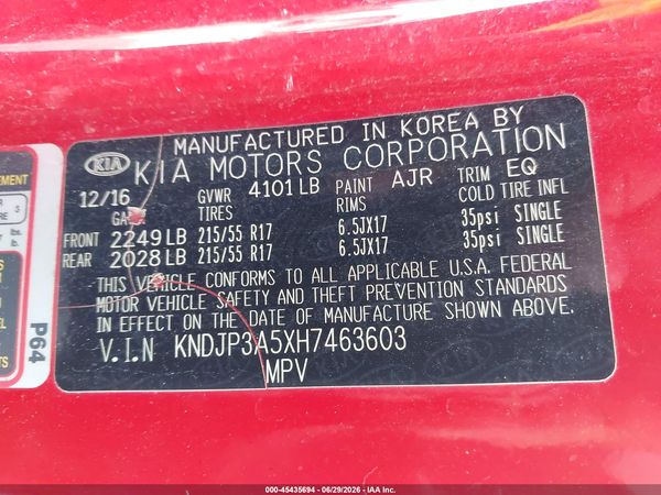 2017 KIA SOUL +