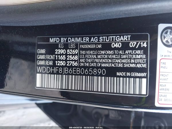 2014 MERCEDES-BENZ E 350 E350